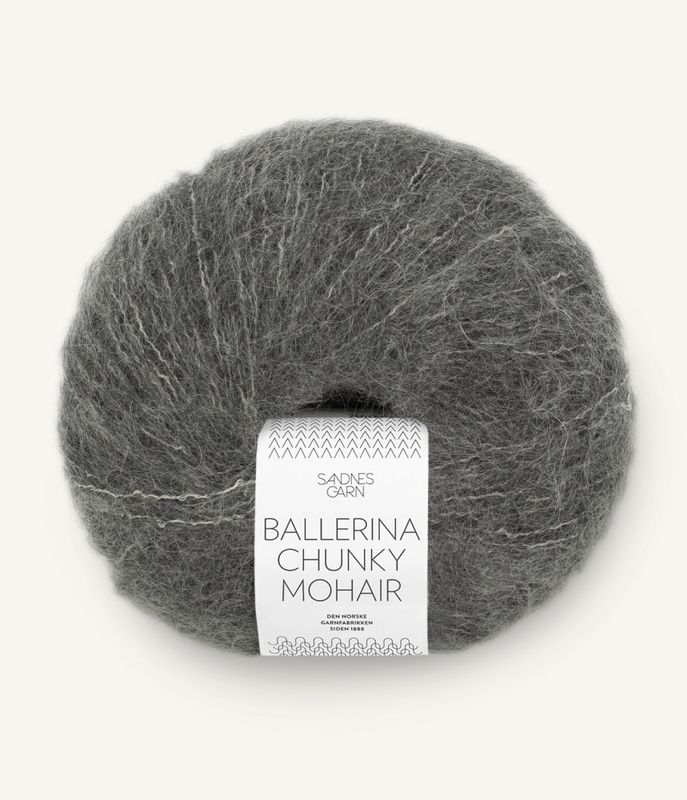 Ballerina Chunky Mohair 1053 Dark Grey Melange