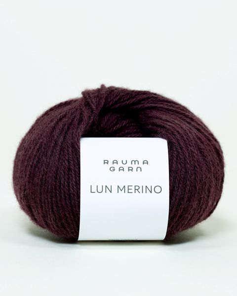 Lun Merino 42 Mørk Burgunder