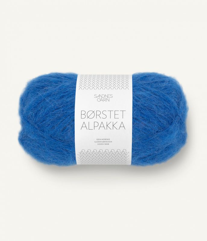 Børstet Alpakka 6046 Jolly Blue