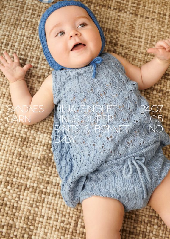 2407-5 Lilja Singlet, Diper Pants & Bonnet Baby