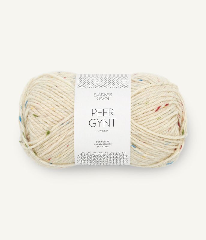 Peer Gynt 1044 Natur m/Tutti Frutti Tweed